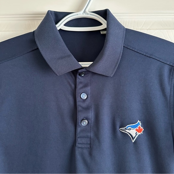 Blue Jays Stitched Logo Polo in Navy, size small - Picture 4 of 8